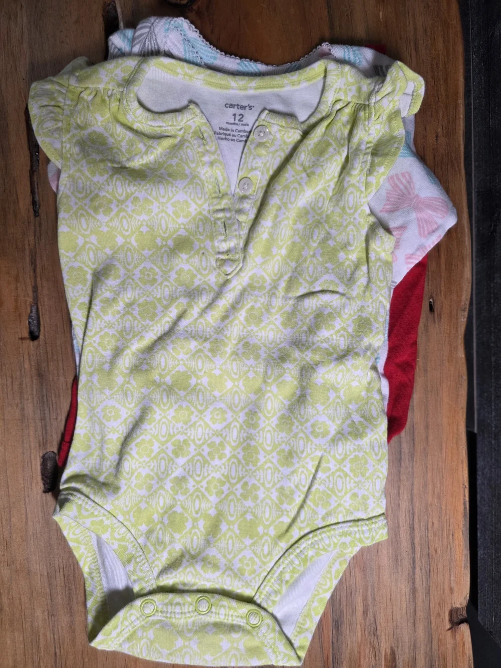 Baby Girl 12M Onsie Bundle